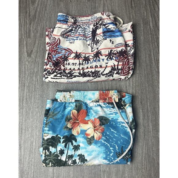 Caribbean Joe Island Supply Co Mens Swim Trunks Sz XL Lot of 2 Shorts - Picture 1 of 13